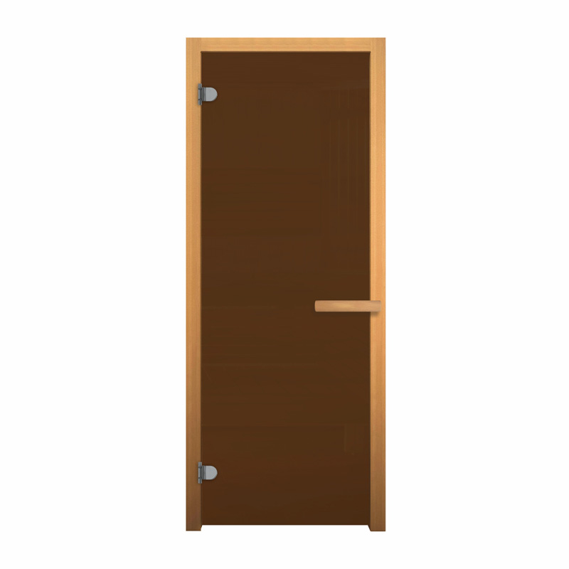 Дверь стекло Бронза Матовая 201х81 (6мм, 2 петли 716 GB)(Магнит) (ОСИНА)