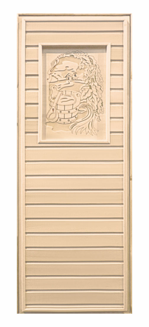 Дверь глухая липа с рисунком (коробка Осина) 1900х700
